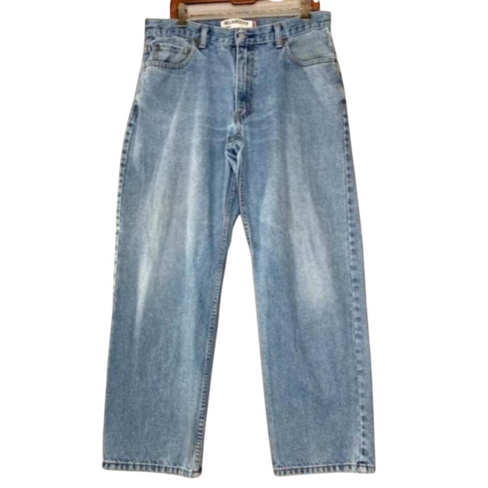 Levis 550 Relaxed Fit Light‎ Wash Denim Jeans 35x30 Men's Casual